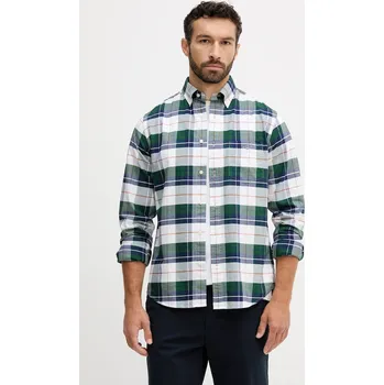 Pánská košile Bavlněná košile Gant 3250147 zelená 77X, vel. L