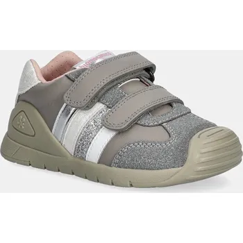Dámské polobotky Dětské kožené polobotky Biomecanics šedá barva, 251129 251129.G 09X, EUR 25