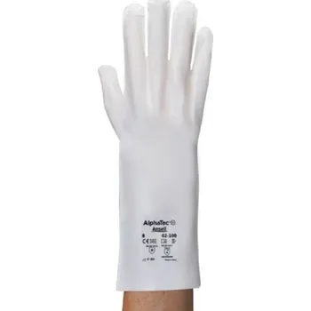 Pracovní rukavice RUKAVICE CHEMICKÉ polyetylén ALPHATEC 02-100 bílá 10 (XL)