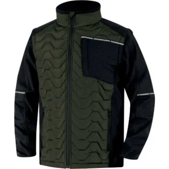 Pánský zimní kabát BUNDA zimní duté vlákno SOON khaki-černá XL