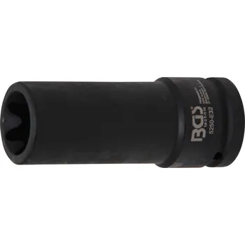 BGS 5250-E32, Silová nástrčná hlavice E-profil, prodloužená | 20 mm (3/4") | E32