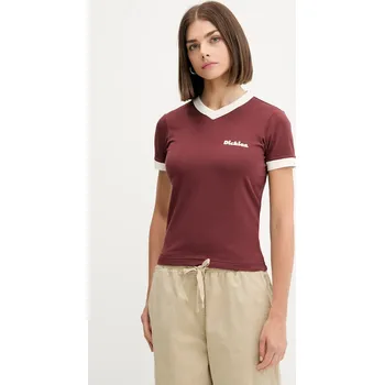 Dámské tričko Tričko Dickies dámské, červená barva, DK0A87Q9 93A, vel. L