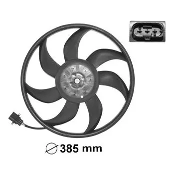 Chladič motoru Větrák, chlazení motoru VAN WEZEL 5827745