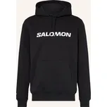 Salomon Pánská Mikina S Kapucí Salomon Logo, černá, M