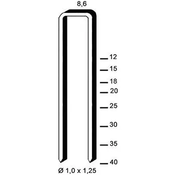 Průmyslová sponka ALSAFIX spona typ H 20 mm z ocelového drátu pozinkováno (10000 kusů)