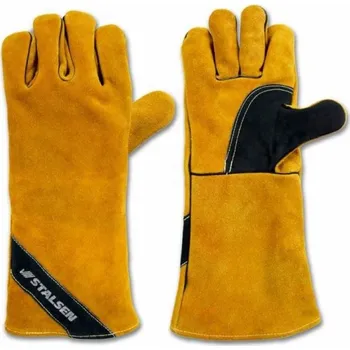 Pracovní rukavice RUKAVICE SVÁŘECÍ A PROTIŘEZNÉ hovězí štípenka MAGMA MX253 hnědá 10 (XL)