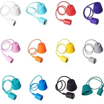 V-TAC Silikonová závěsná lampa (12 barev) Oranžová