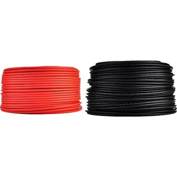 elektrický kabel V-TAC Kabel 4mm² k fotovoltaickým panelům 1m Černá