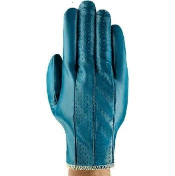 Pracovní rukavice RUKAVICE POVRSTVENÉ nitril (celomáčené) HYNIT 32-125 modrá 7