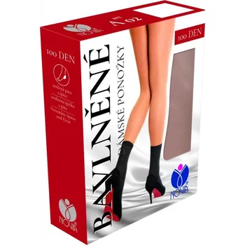 Dámské ponožky Dámské ponožky NOVIA | bavlněné A02 černá 25