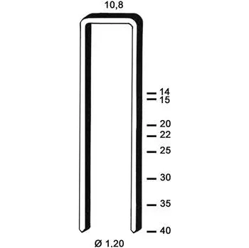 Průmyslová sponka ALSAFIX spona typ GB 40 mm z ocelového drátu pozinkováno (5000 kusů)