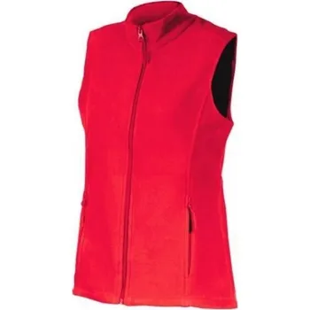 Pracovní zástěra VESTA dámská 100% PES fleece LVF14 red/black 04/02 2XL
