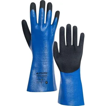 Pracovní rukavice RUKAVICE CHEMICKÉ PROTIŘEZNÉ A TEPELNÁ RIZIKA do 100°C RAYZA RX575 modrá-černá 9 (L)