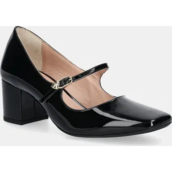 Dámské lodičky Kožené lodičky Love Moschino černá barva, na podpatku, JA10385G1NIH0000 99X, EUR 37