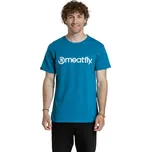 Pánské tričko Meatfly MF Logo modrá M