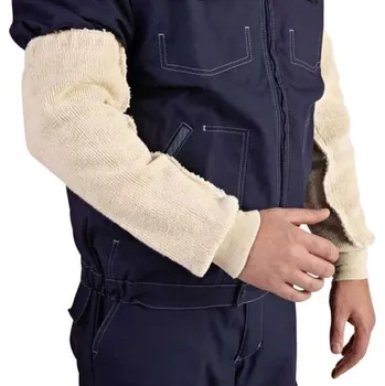 Pracovní rukavice RUKÁVNÍK protiřezný a tepluvzdorný MANC/BC/50 bez otvoru na palec natur 50 cm