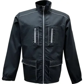 Pracovní zástěra BLŮZA bavlna+PES REX černá-šedá 48/170