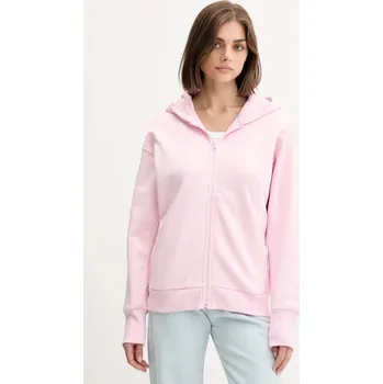 Dámská mikina Mikina adidas All SZN dámská, růžová barva, s kapucí, s aplikací, JV7289 30X, vel. XS