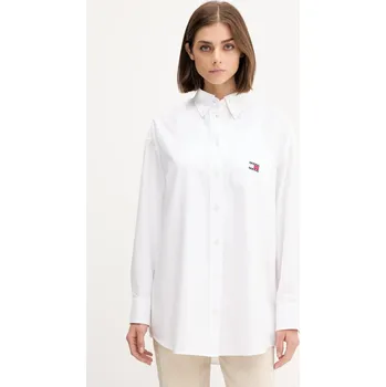 Pánské oblečení Košile Tommy Jeans DW0DW20988 bílá 00X, vel. M