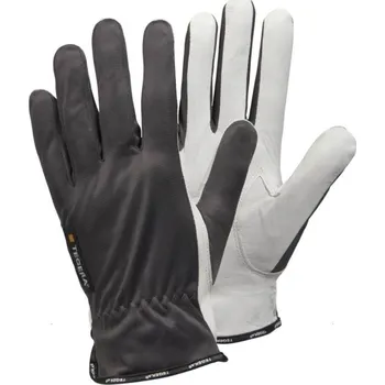 Pracovní rukavice RUKAVICE KOMBINOVANÉ kozinka TEGERA 114 šedá-bílá 11 (2XL)