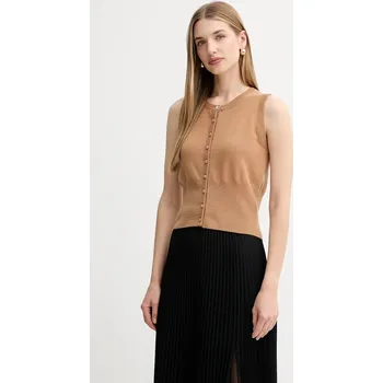 Dámská vesta Vlněná vesta Fracomina FR25WJ5008K47301 béžová 80X, vel. S