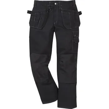 montérky Pracovní řemeslnické kalhoty Essential, černé, 54(XL), bavlna 65%, PE 35%