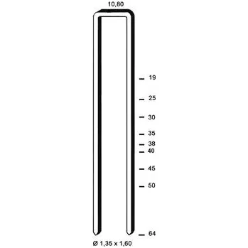Průmyslová sponka ALSAFIX spona typ L 30 mm z ocelového drátu pozinkováno (15600 kusů)
