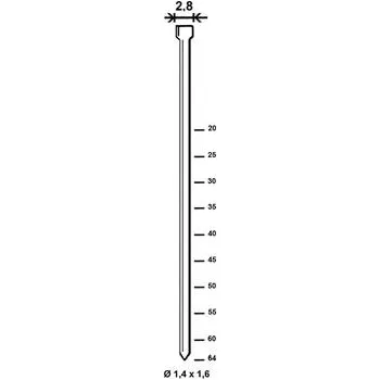 Hřebík ALSAFIX hřeb se závěrnou hlavou N 50 mm z ocelového drátu pozinkováno (4000 ks)