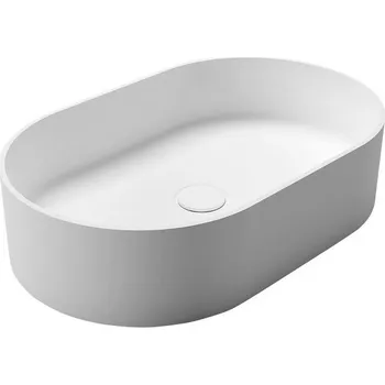 Sapho Thin Kamenná umyvadlová mísa 55x35cm, bílá matná WN205