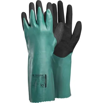Pracovní rukavice RUKAVICE CHEMICKÉ PROTIŘEZNÉ A TEPELNÁ RIZIKA do 100°C TEGERA 7361 zelená-černá 11 (2XL)