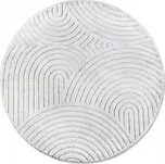 Hans Home Kusový koberec New York 106203 White kruh - 200x200 (průměr) kruh - doprava zdarma