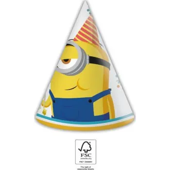 Party dekorace Párty čepice Mimoni 6 ks