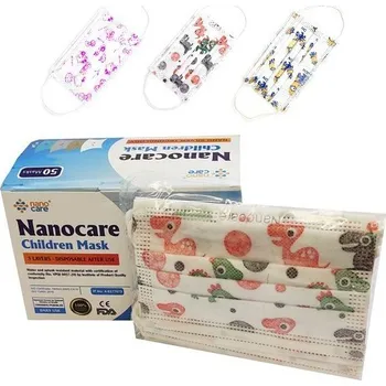 Hygienická rouška na ústa Nanocare dětské Postavičky 10 ks Hello Kitty