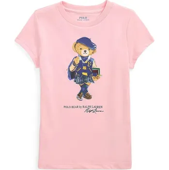 Chlapecké tričko Dětské bavlněné tričko Polo Ralph Lauren růžová barva, 312961230001 30X, vel. 90-100