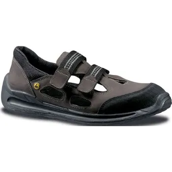 Pracovní obuv SANDÁLY ocelová tužinka DRAGSTER S1 ESD SRC hnědá-černá 48