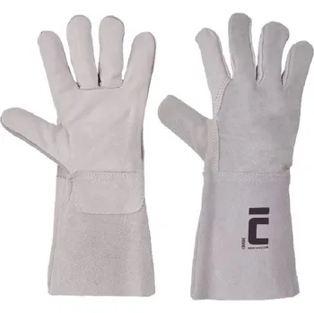 Pracovní rukavice RUKAVICE SVÁŘECÍ hovězí lícovka CRANE šedá 10 (XL)