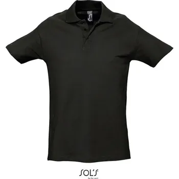 Pánská košile POLOKOŠILE krátký rukáv 100% bavlna jednolíc SPRING II 25.1362 black L