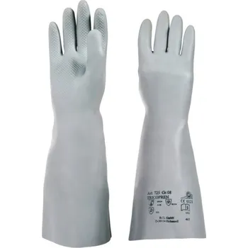 Pracovní rukavice RUKAVICE CHEMICKÉ chloroprén TRICOPREN 725 bílá 10 (XL)