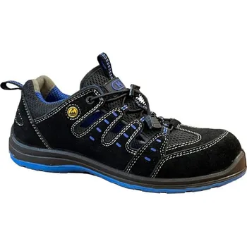 Pracovní obuv SANDÁLY kompozitní tužinka, nM SPIDER S1 ESD SRA černá-modrá 34