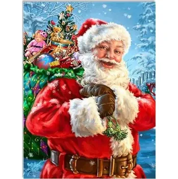 Mozaiková sada ISO 5D Diamantové malování Santa Claus