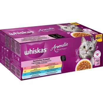 Krmivo pro kočku Whiskas aromatic selection mořské plody v omáčce 40x85 g