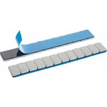 Sada na opravu pneumatiky Invento ALU SLIM - ECO 12 x 5g nalepovací závaží kolečka - šedá