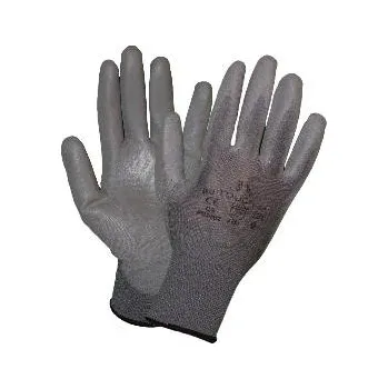 Pracovní rukavice STAFFL ochranné rukavice PU-Touch šedá velikost 6 (12 párů)