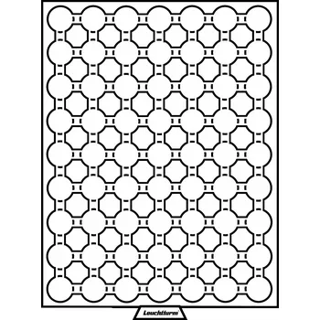 Obal pro sběratelský předmět Leuchtturm Box se 63 poli na kapsle CAPS 19, kouřová barva, se sametově červenou výstelkou