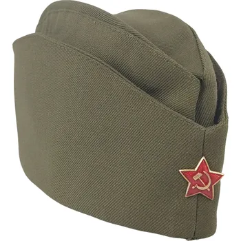 Klobouk ARMÁDNÍ ORIGINÁL SSSR-CCCP Lodička sovětská s odznakem rudé hvězdy CCCP Velikost: 54