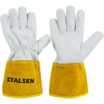 Pracovní rukavice RUKAVICE SVÁŘECÍ jehněčí lícovka MAGMA MX267 šedá 9 (L)