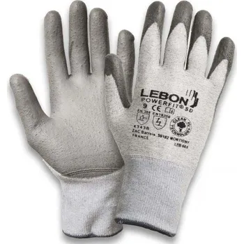 Pracovní rukavice RUKAVICE PROTIŘEZNÉ povrstvené PU POWERFIT/SD šedá 6 (XS)