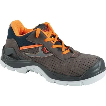 Pracovní obuv POLOBOTKY kompozitní tužinka a planžeta, nM Tech BIONIC FLEX S1P ESD SRC šedá-modrá 38