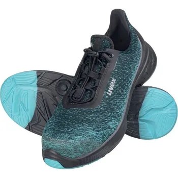 Pracovní obuv POLOBOTKY kompozitní tužinka a planžeta 6824/2 uvex1, šíře 11, S1P ESD SRC tyrkysová-černá 47