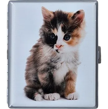 Gentelo tabatěrka kovová na cigarety Koťátko + Možnosť GRAVÍROVANIA